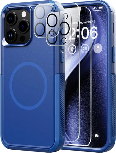 Vista 40 de Diverbox Funda para iPhone 13 [compatible con MagSafe] [con protector de pantalla] [a prueba de golpes] [a prueba de caídas] Funda de protección