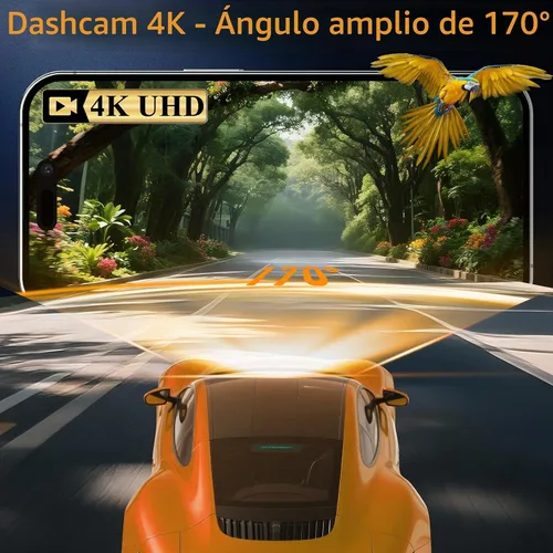 Vista 8 de Cámara frontal de tablero para automóviles WiFi y aplicación integrados