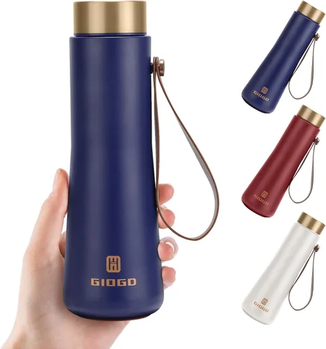 Vista 18 de Botella Térmica Pequeña Delgada Mini con Aislamiento al Vacío Botella de Agua 285ml/9.6oz Frasco de Agua de Acero Inoxidable Botellas de Agua