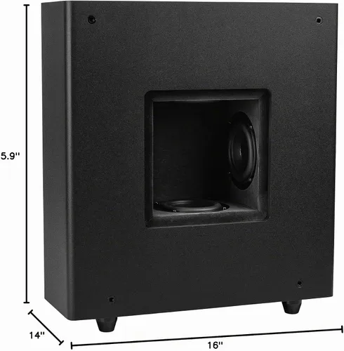 Vista 5 de Dayton Audio MKSX4 Four 4" Driver Subwoofer pasivo de perfil bajo