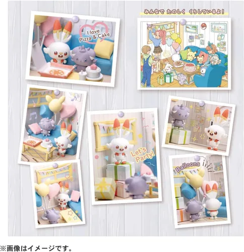 Vista 5 de Takara Tomy Casa de Descanso de Plástico de Pokémon Pieza Poké Hivany & Nyasper para Niñas