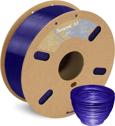 Vista 14 de DURAMIC 3D PETG Filamento 1.75mm Azul Ejército, Filamento de Impresión 3D Carrete de 1kg (2.2lbs), Filamento Azul Ejército 1.75mm Precisión