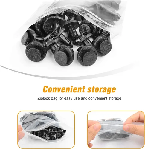 Vista 36 de GOOACC Juego de tornillos para placa de matrícula, tornillos de acero inoxidable con tuercas de nylon para sujetar placas de matrícula delanteras