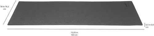 Vista 5 de Amazon Basics - Alfombrilla para cinta de correr y protector de piso para equipos de ejercicio