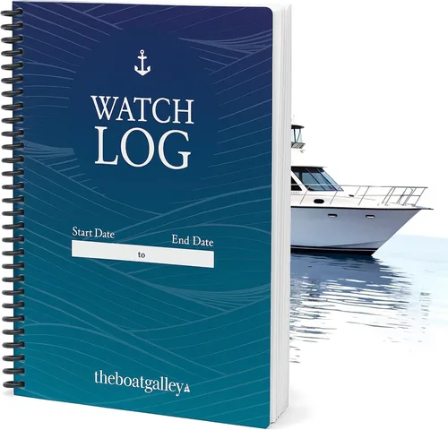 Vista 10 de The Boat Galley Registro del barco: 5 registros en 1 libro - Registro de vigilancia, registro de crucero, cambios y rellenos de líquidos