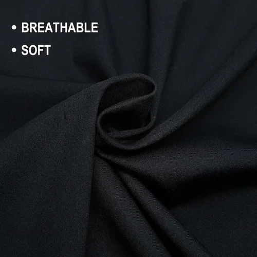 Vista 5 de ANIVIVO Falda de 24 pulgadas hasta la rodilla para mujer con leggings capri, leggings largos deportivos casuales con falda con bolsillos