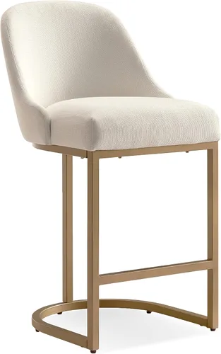 Vista 87 de Leick Home 214536 Barrelback Silla de comedor con base de metal, juego de 2, para comedor, asiento moderno de lino negro y base de metal dorado