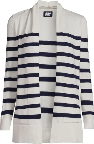 Vista 3 de Lands' End Suéter tipo cárdigan largo abierto para mujer