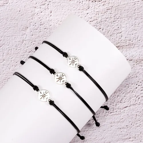Vista 2 de Juego de 20 pulseras de graduación para ella y él, juego de pulseras de brújula 2023 2024, regalos inspiradores de graduación para compañeros