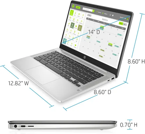 Vista 3 de HP Chromebook. - Computadora portátil de 14 pulgadas.