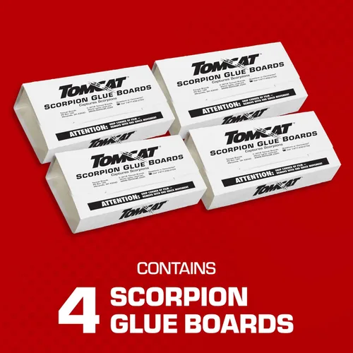 Vista 3 de Tomcat Tablas de pegamento Scorpion con un área de captura extra grande, 4 tableros de pegamento Extra-Large Capture Area, Ready-to-Use