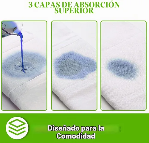 Vista 5 de Fasoar - Pañales predoblados de tela – 100% algodón premium sin blanquear, 3 capas lavables para bebés a niños – multiuso (10-35 libras) 5/6/10/12