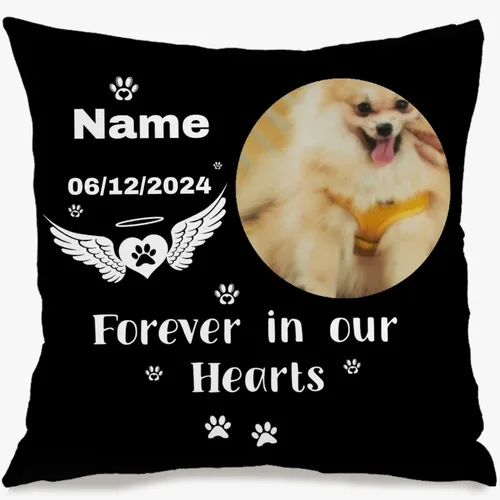 Vista 6 de Pillow Case Featuring one Photo and Custom Message Giving Your Space Unique Style and Presenting a Warm Gift Option 1 Photo&text