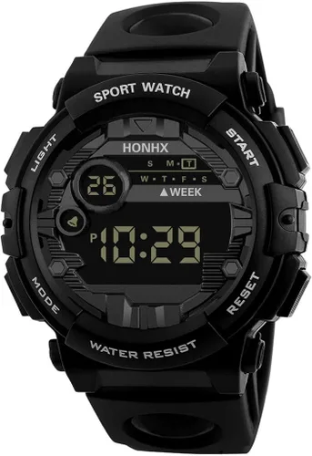 Vista 2 de Reloj deportivo digital para hombre electrónico LED a la moda impermeable al aire libre casual reloj de pulsera
