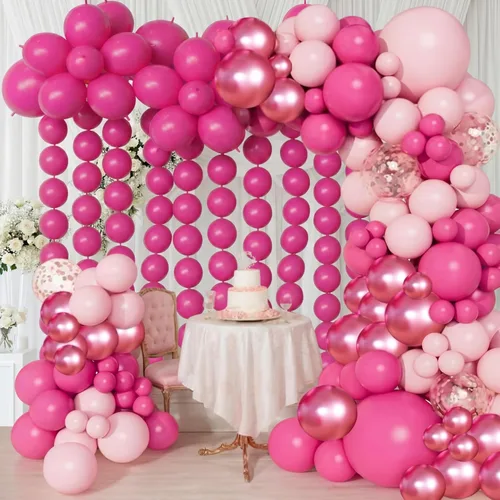 Vista 15 de 100 globos de látex, 10 pulgadas, color negro Enlazable para guirnaldas de arcos rápidos, decoración de boda, cumpleaños, Pascua, no necesita