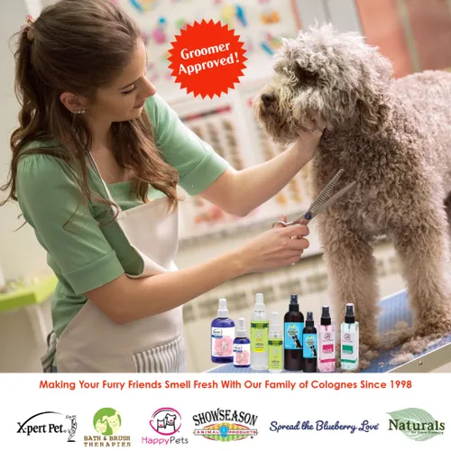Vista 4 de Bath & Brush Therapies® Cool Citrus Basil Pet Cologne 12.5 oz para perros Eliminador de olores de larga duración Sin parabenos Biodegradable