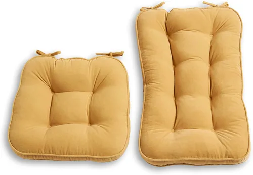 Vista 10 de South Pine Porch Hampton Jumbo - Juego de 2 cojines para sillas mecedoras, color borgoña