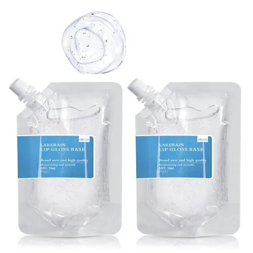 Vista 6 de Base de brillo de labios de 2 x 3.4 fl oz, gel antiadherente Transparente 2 paquetes x 3.4 fl oz