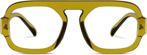 Vista 10 de Aviator Blue Light Blocking Glasses for Women Men Square Flat Top Computer TV Eyeglasses Anti Eyestrain
