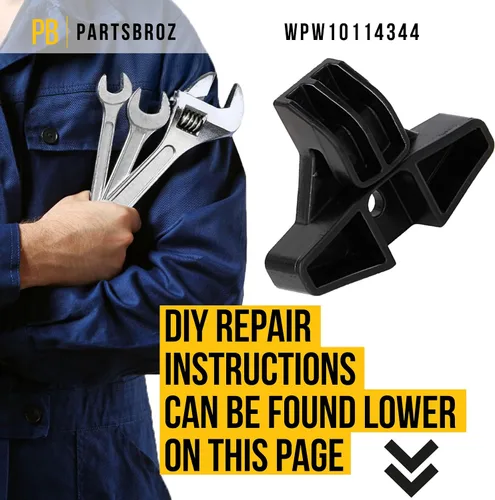 Vista 6 de PartsBroz WPW10114344 - Deslizador de cajones – Compatible con Whirlpool Maytag Amana Estate Range – Reemplaza AP6015131 W10114344 1266739