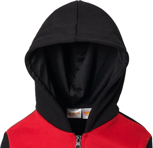Vista 3 de Hot Wheels Sudadera con capucha de media cremallera para niños pequeños a grandes