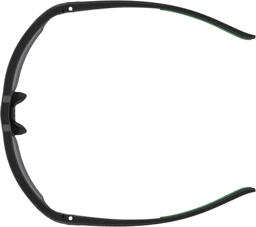 Vista 5 de Under Armour Gafas de sol estilo envolvente Blitzing para hombre, marco negro, lente verde, NegroVerde
