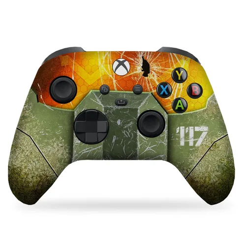 Vista 8 de DreamController Hallo Mastter Cheif X-box Controller Wireless compatible with X-box One/Series X/S Proudly Customized in USA I Permanent HYDRODIP