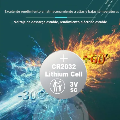 Vista 5 de Nightkonic Paquete de 50 piezas - Batería CR2032 3v Litio Botón Celda Moneda 2032 Batería