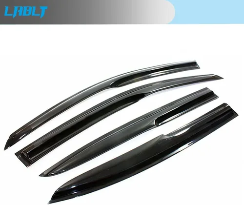 Vista 3 de LABLT Visera de ventilación de ventana, protector de lluvia, repuesto para Honda Accord 4Door Sedan 2008 2009 2010 2011 2012