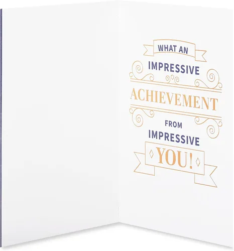 Vista 2 de American Greetings Tarjeta de graduación de maestría (logro impresionante)