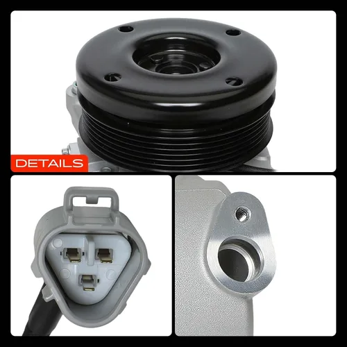 Vista 9 de A-Premium Compresor de aire acondicionado de CA con embrague compatible con Lexus GS300 3.0L 1998-2005, IS300 3.0L 2001-2005, viene con compresor