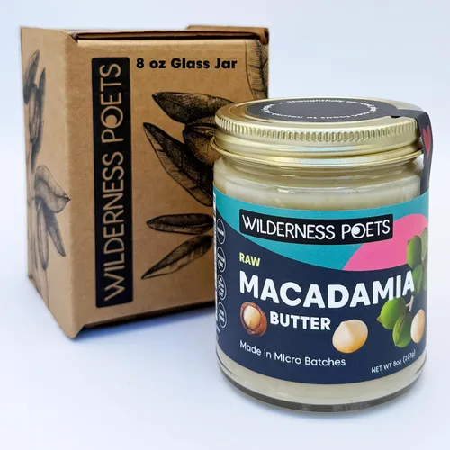Vista 2 de Mantequilla de macadamia raw de Wilderness Poets