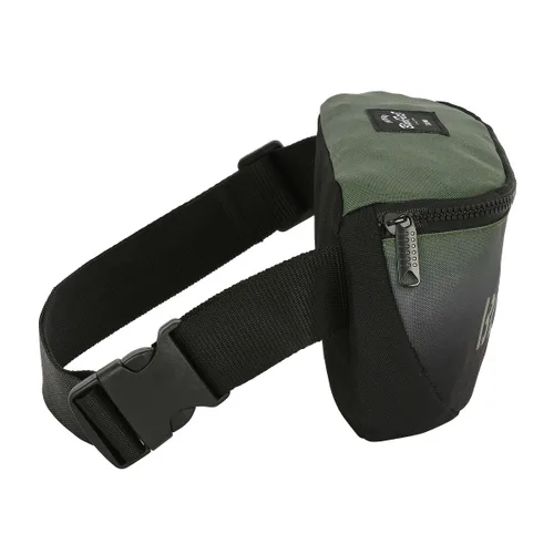 Vista 4 de Riñonera BlackFit8 Gradient Negro Verde militar 23 x 14 x 9 cm