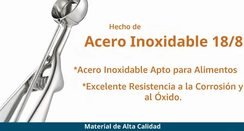 Vista 9 de Cuchara Grande de Acero Inoxidable para Muffins, Dispensador de Masa para Cupcakes, Cuchara Grande para Masa de Helado, Cupcakes y Muffins, Acero