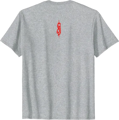 Vista 25 de Slipknot Tribal Calavera playera, niños 12, Rojo