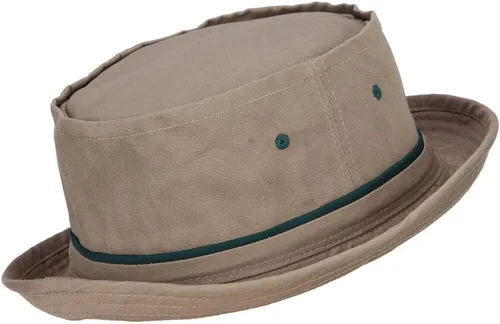 Vista 3 de e4Hats Sombrero de pescador enrollable a rayas Caqui Verde Oscuro