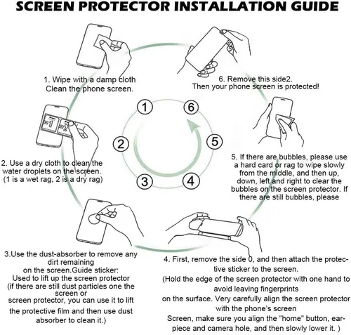 Vista 3 de Funda para Samsung Galaxy A10e, Galaxy A10e con protector de pantalla, transparente, a prueba de golpes, delgada, color transparente, protección