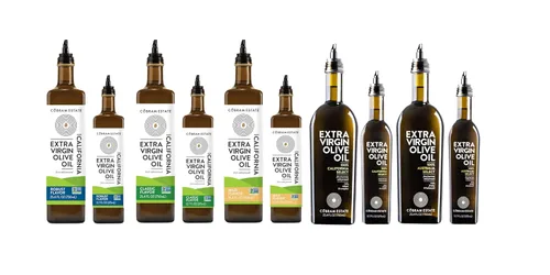 Vista 2 de Aceite de oliva virgen extra Cobram Estate California Select, prensado en frío por primera vez, sin OGM, apto para dieta keto, alto