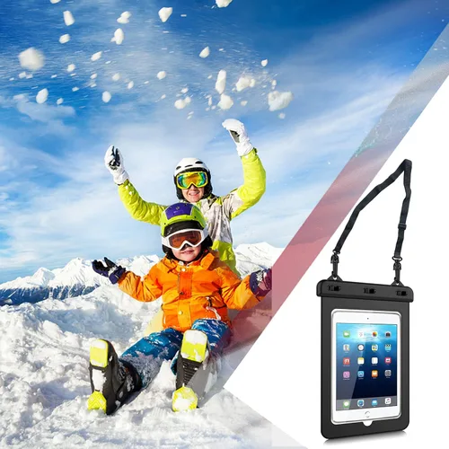 Vista 7 de Funda impermeable para tablet de 8 pulgadas, bolsa seca con cordón para iPad mini 2019/4/3/2, Galaxy Tab A / S2 / Tab E 8.0", ASUS ZenPad, Fire HD