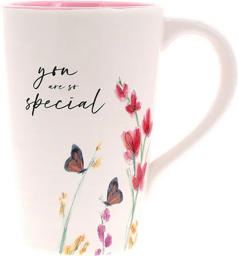 Vista 12 de Pabellón - Taza de 17 onzas para abuela, taza de café con patrón floral, taza de café de mariposas, ideas de cocina para primavera y verano, taza