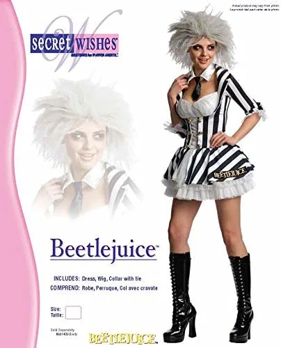 Vista 4 de Secret Wishes disfraz Beetlejuice para mujer