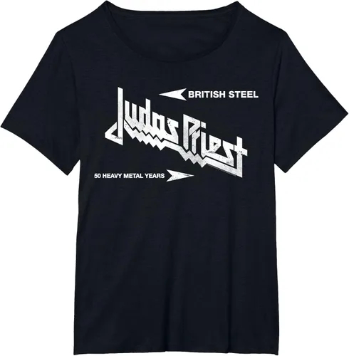 Vista 18 de Judas Priest Camiseta British Steel Negro