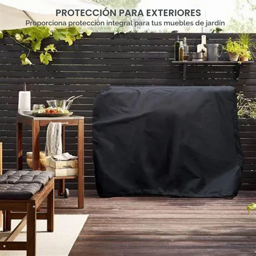 Vista 7 de Funda de mesa de preparación al aire libre, para mesa mediana Ooni de 32 pulgadas, color negro Heavy Duty Waterproof Cover Compatible Outdoor