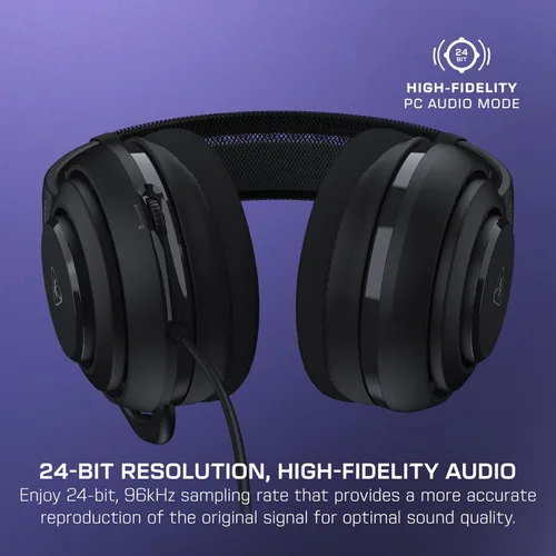 Vista 4 de Turtle Beach Atlas 200 - Auriculares con cable USB para PC, para PC, consolas de juegos, Xbox, PlayStation, controladores Nanoclear de 50 mm, audio