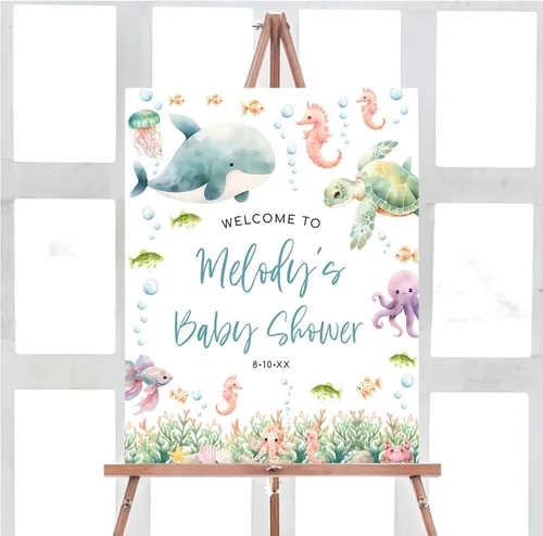 Vista 14 de Letrero de bienvenida para baby shower, personalizado, tema de dinosaurio para eclosionar, varios tamaños