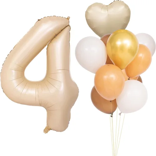 Vista 238 de Globos de 40 pulgadas con números de caramelo, papel de aluminio de helio, globos de látex de Mylar para fiesta de cumpleaños, decoración digital 0