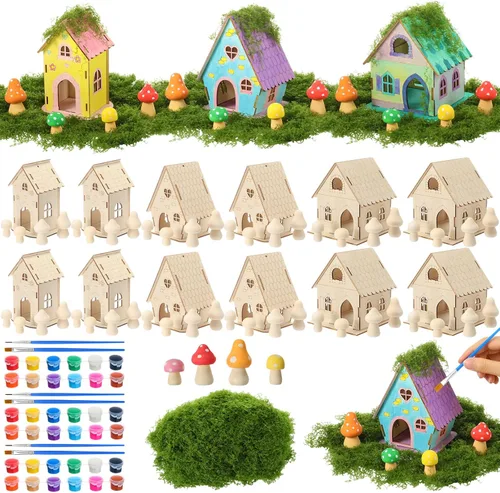 Vista 13 de DoubleFill Juego de 12 juegos de casa de hadas, manualidades para niños
