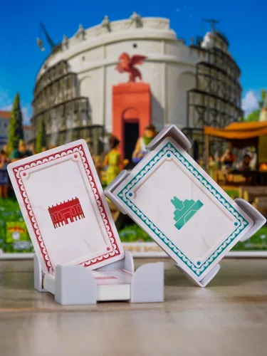 Vista 4 de Asmodee Expansión de medallas 7 Wonders Architects: esperan nuevas maravillas, medallas y estrategias, juego de estrategia de civilización