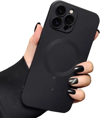Vista 13 de Funda magnética para iPhone 11, funda de goma de silicona con protector completo de lente de cámara, duradera, delgada, a prueba de golpes, linda