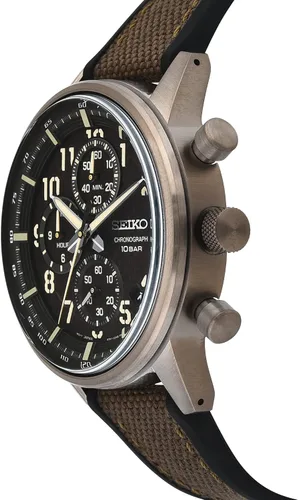Vista 2 de Seiko SSB371P1 - Reloj cronógrafo para hombre con correa de lona
